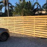 horizontal wood fence in miramar